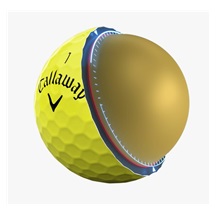 Callaway Warbird Distance+ Golfbälle, gelb
