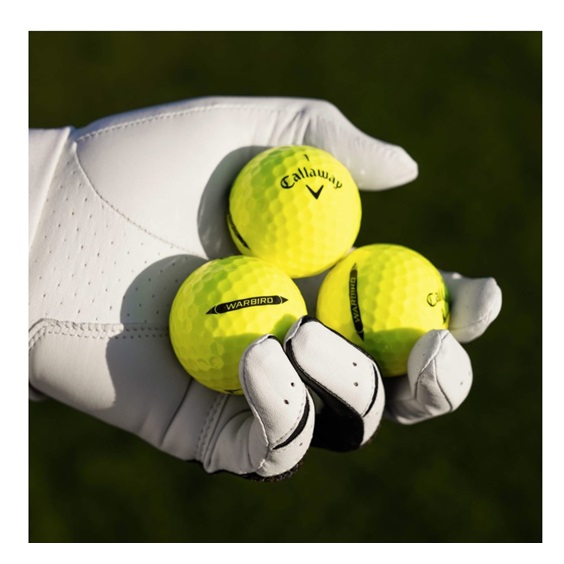 Callaway Warbird Distance+ Golfbälle, gelb