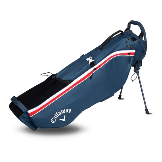 Callaway Carry+ Standbag, dunkelblau/weiss/rot