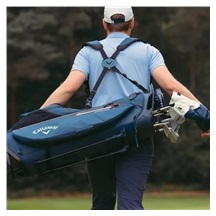 Callaway Carry+ Standbag, dunkelblau/weiss/rot