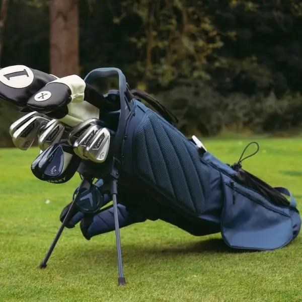 Callaway Carry+ Standbag, dunkelblau/weiss/rot