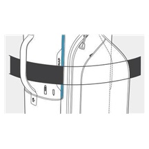 Ping Hoofer Lite Standbag, rot/schwarz