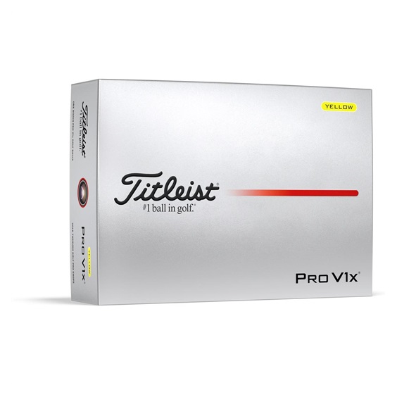 Titleist Pro V1x Golfbälle, gelb