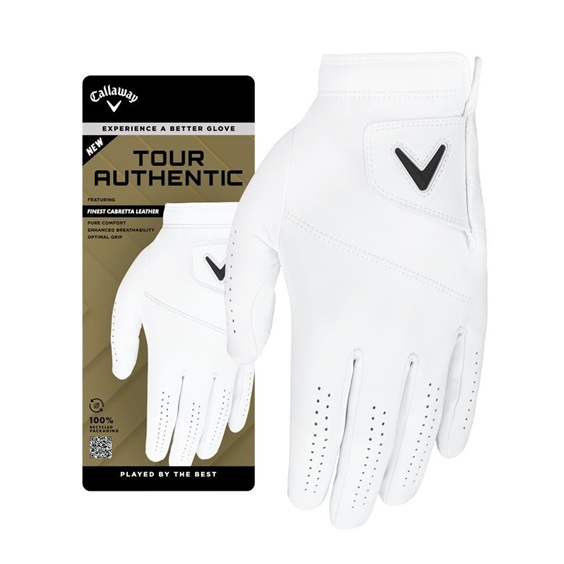 Callaway Tour Authentic Herren Golfhandschuh, weiss