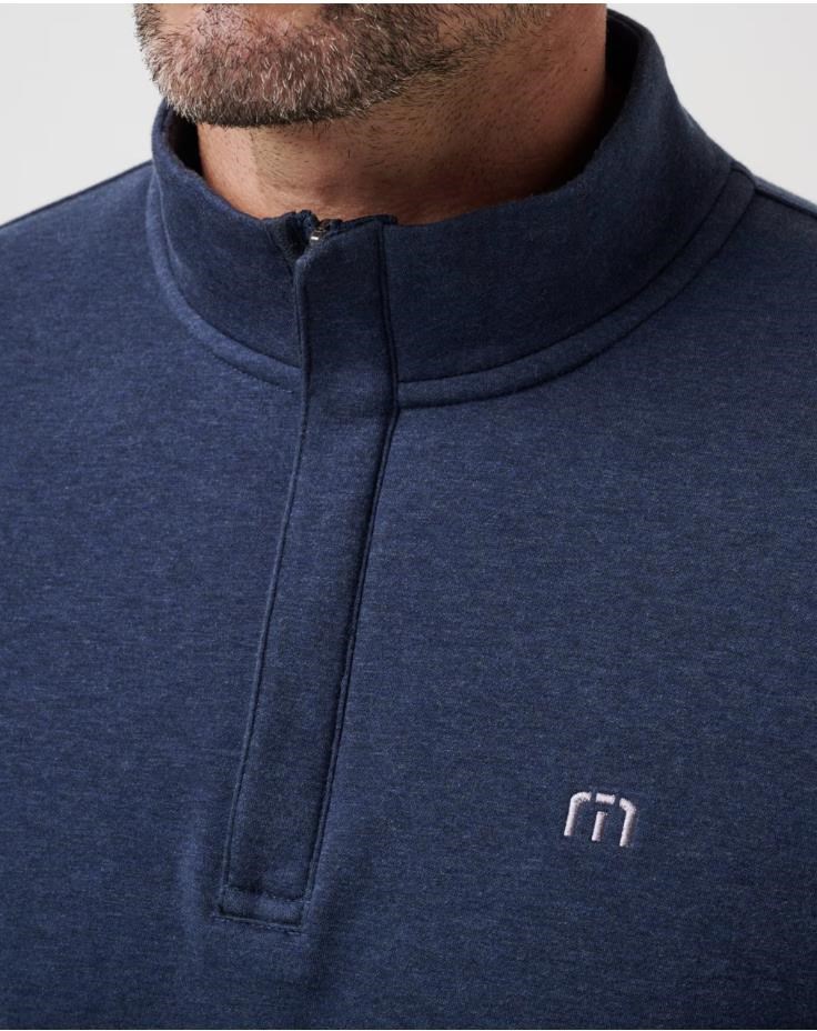 Travis Mathew CLOUD QUARTER ZIP 2.0 Hoodie Herren Sweatshirt, dunkelblau