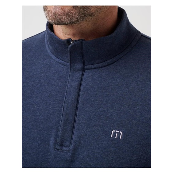 Travis Mathew CLOUD QUARTER ZIP 2.0 Hoodie Herren Sweatshirt, dunkelblau