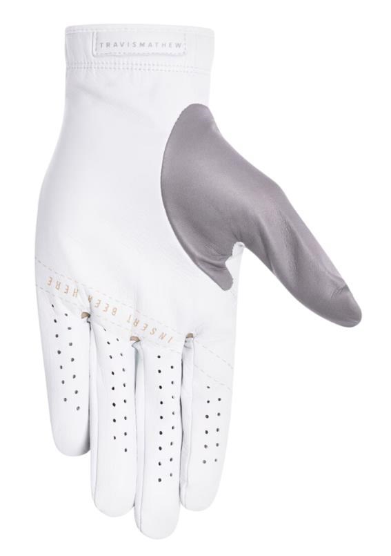 Travis Mathew Double Me 2.0 Herren Golfhandschuh, Weiß