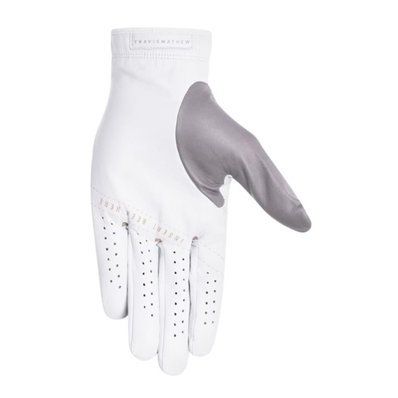 Travis Mathew Double Me 2.0 Herren Golfhandschuh, Weiß