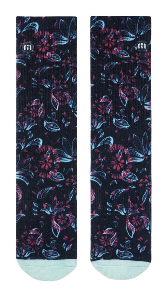 Travis Mathew Flourish Crew unisex Socken, 1Paar, mood indigo