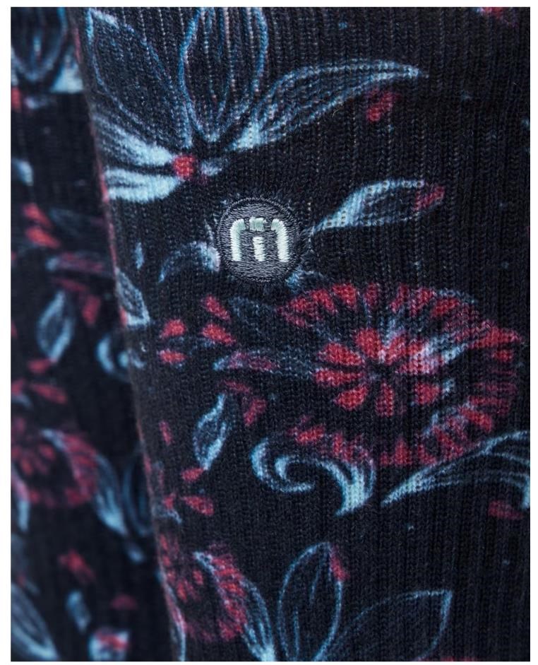 Travis Mathew Flourish Crew unisex Socken, 1Paar, mood indigo