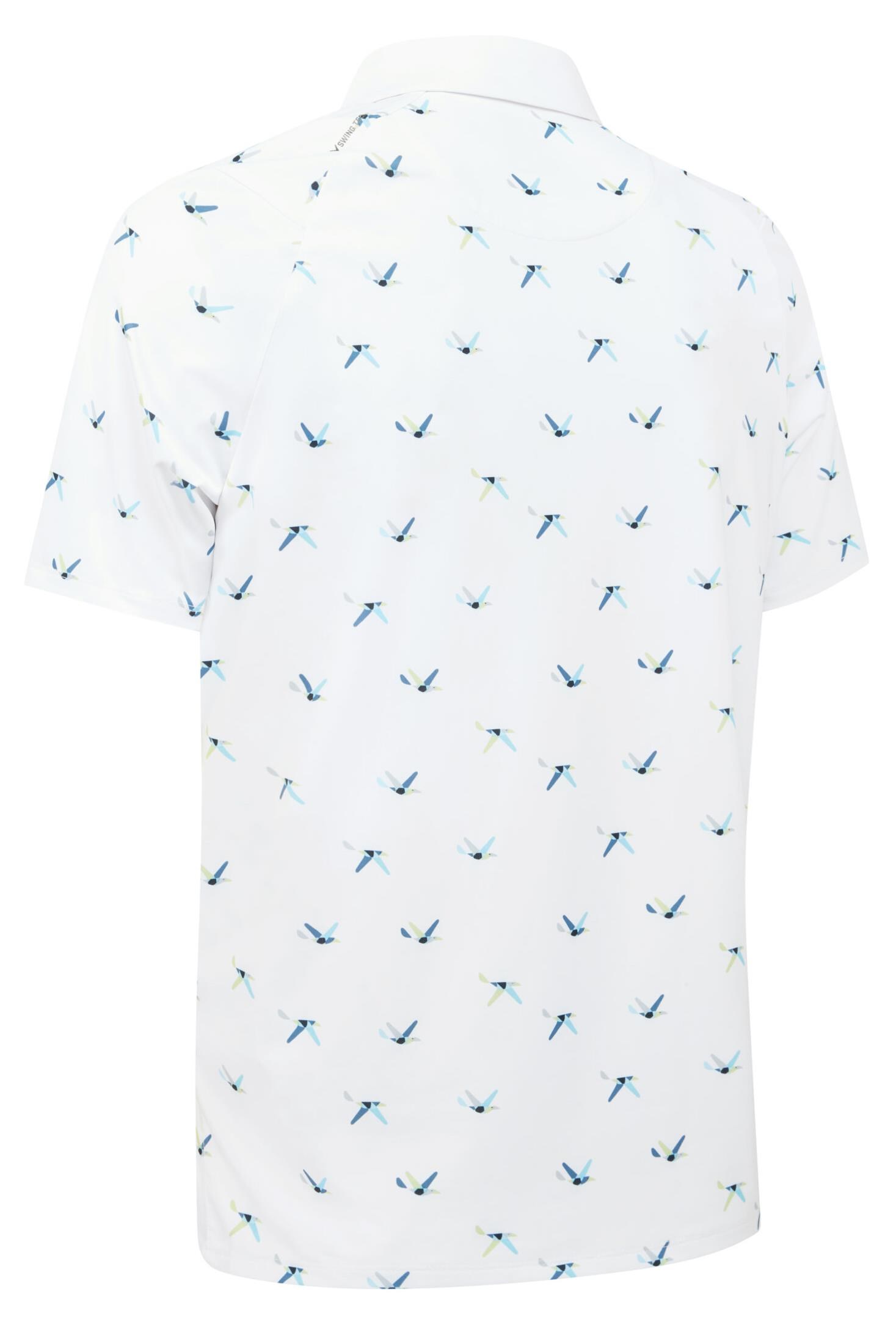 Callaway All Over Birdie Herren Poloshirt, weiss