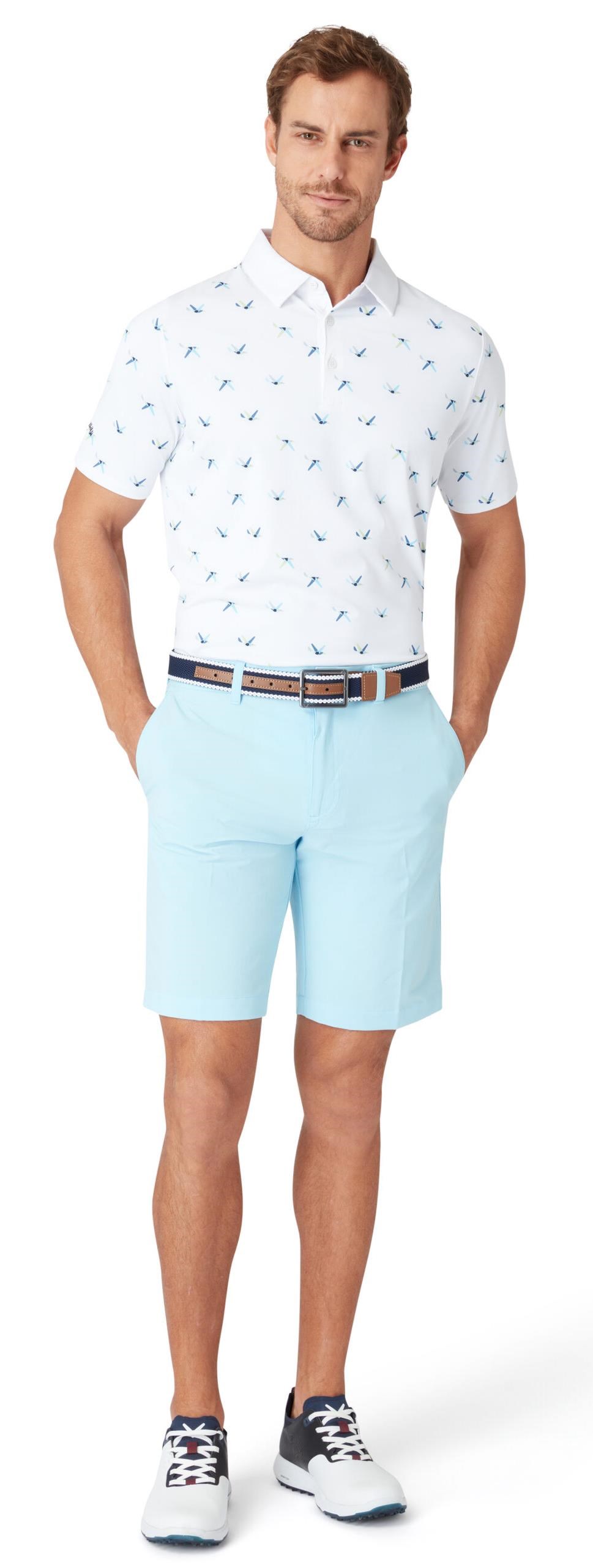 Callaway All Over Birdie Herren Poloshirt, weiss
