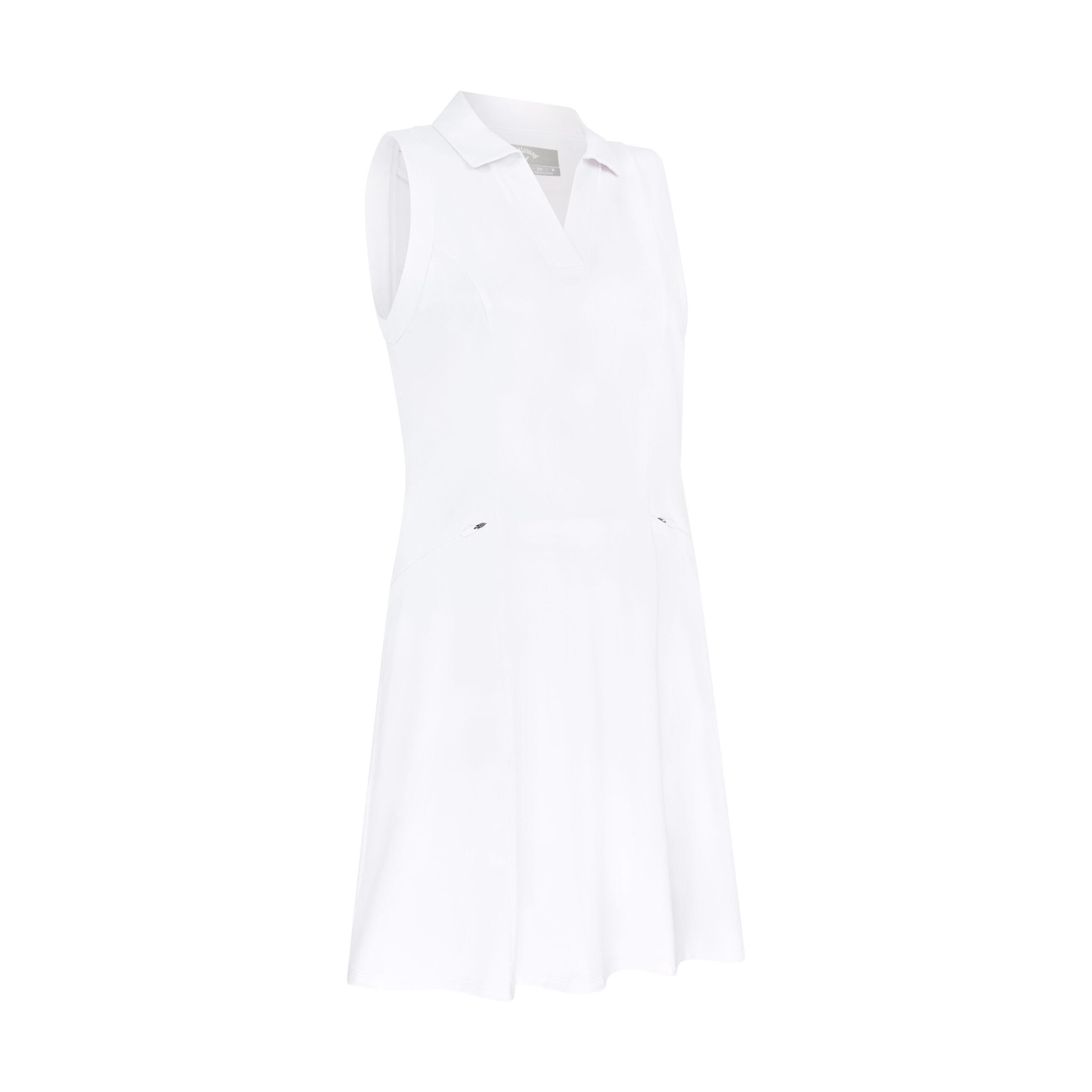 Callaway Flounce Dress with Mesh Golfkleid, weiss