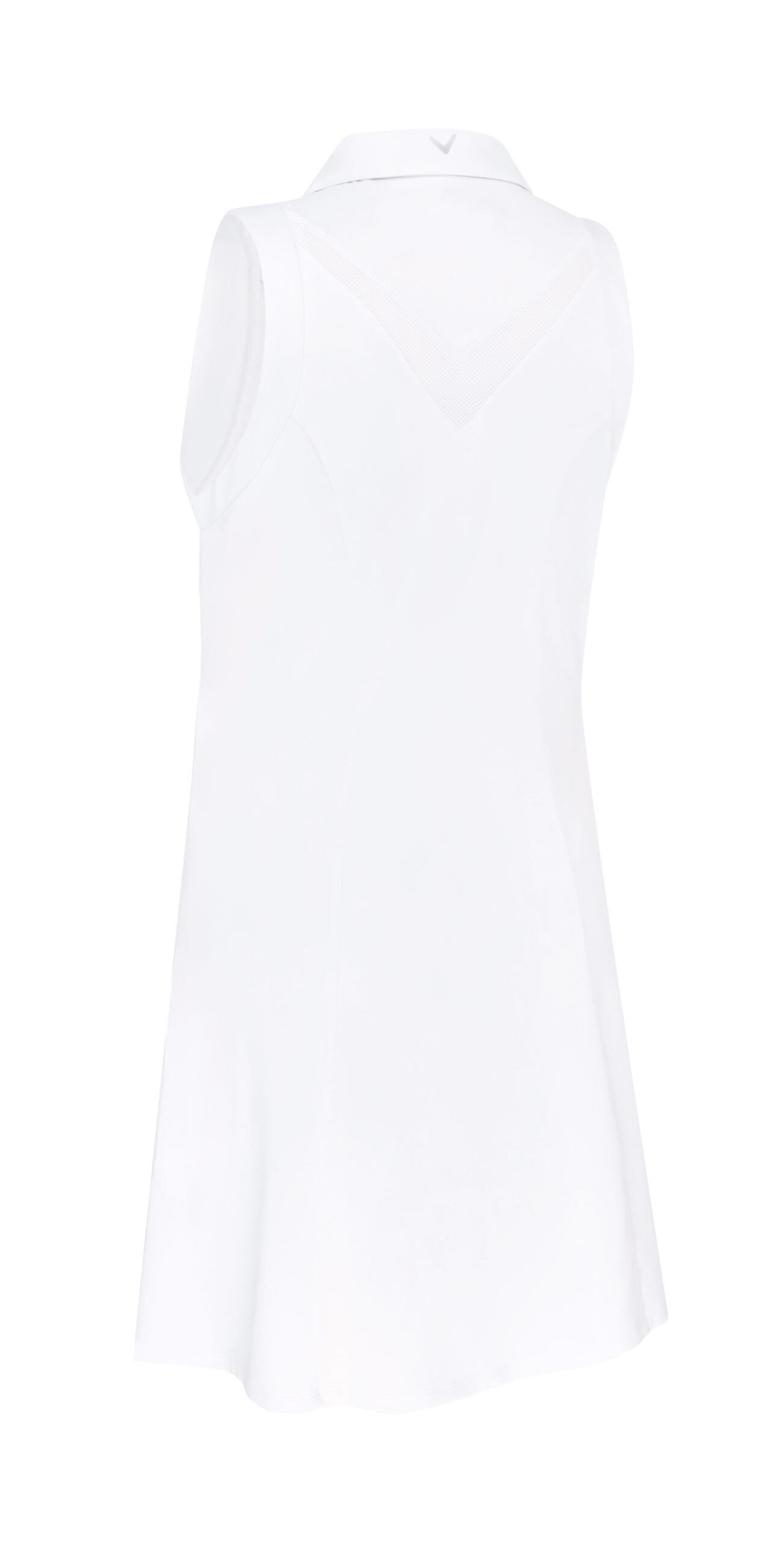 Callaway Flounce Dress with Mesh Golfkleid, weiss