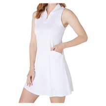 Callaway Flounce Dress with Mesh Golfkleid, weiss