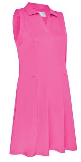 Callaway Flounce Dress with Mesh Golfkleid, rosa
