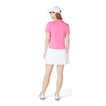 Callaway Waist Length Mesh Detail Short Sleeve Damen Poloshirt, cheeky pink