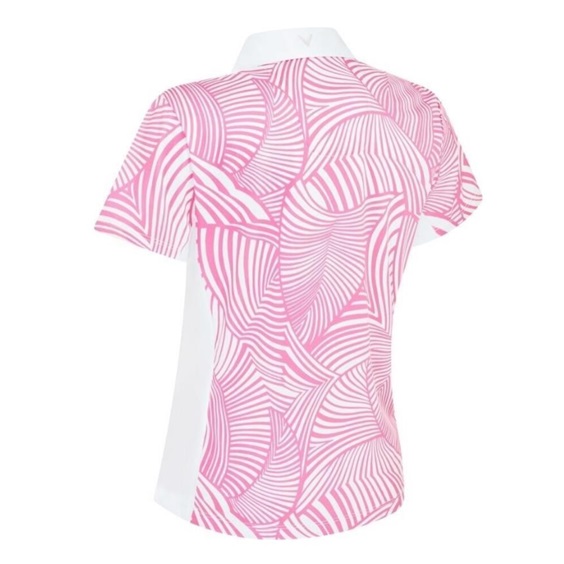 Callaway Stencil Floral Damen Poloshirt, rosa