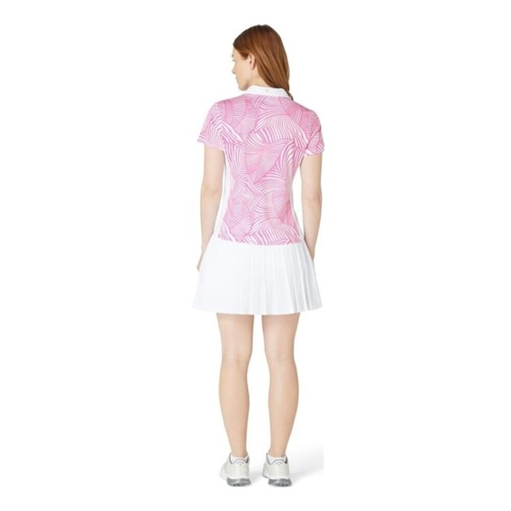Callaway Stencil Floral Damen Poloshirt, rosa