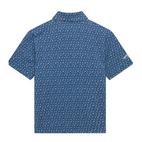 Callaway Dolphin Print Junior Poloshirt, peacoat