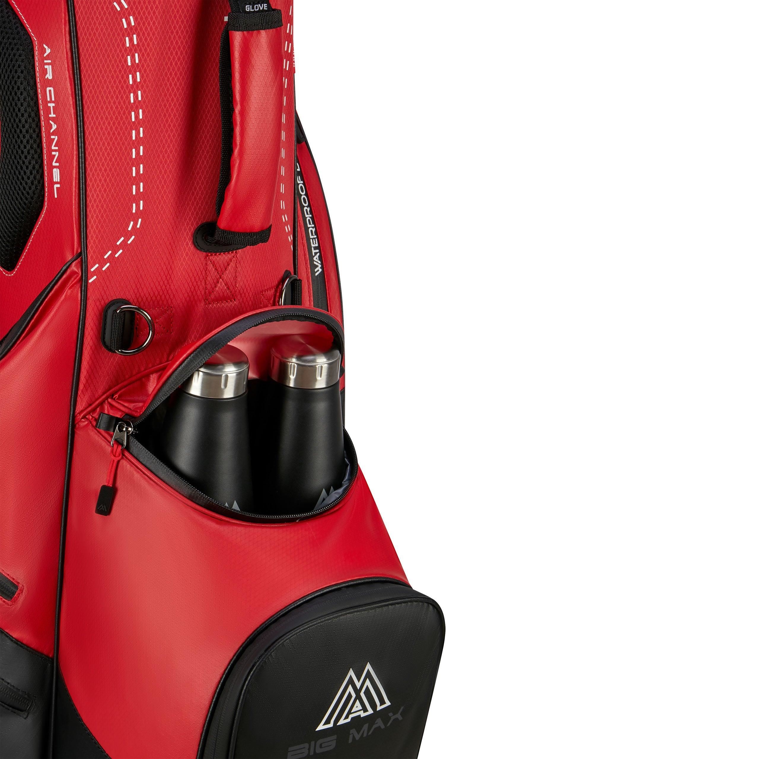 Big Max Dri Lite Hybrid Plus Standbag, rot/schwarz