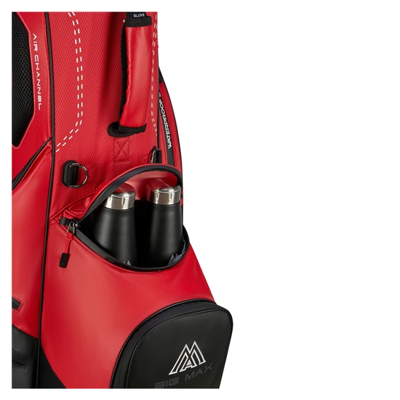 Big Max Dri Lite Hybrid Plus Standbag, rot/schwarz
