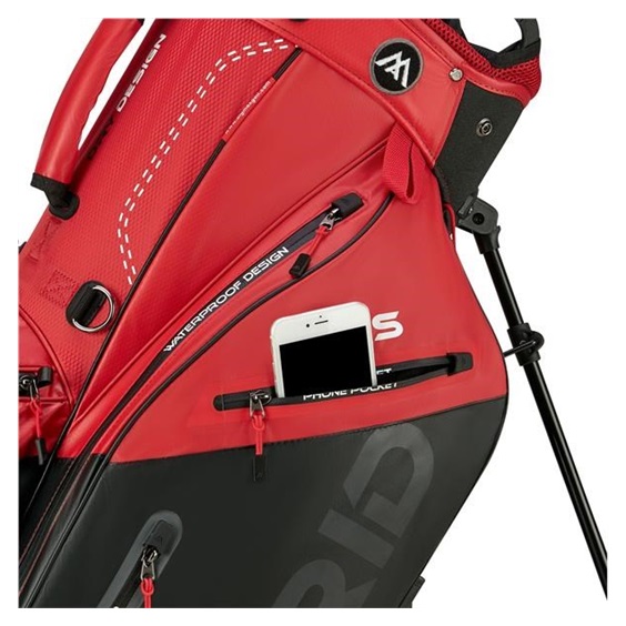Big Max Dri Lite Hybrid Plus Standbag, rot/schwarz