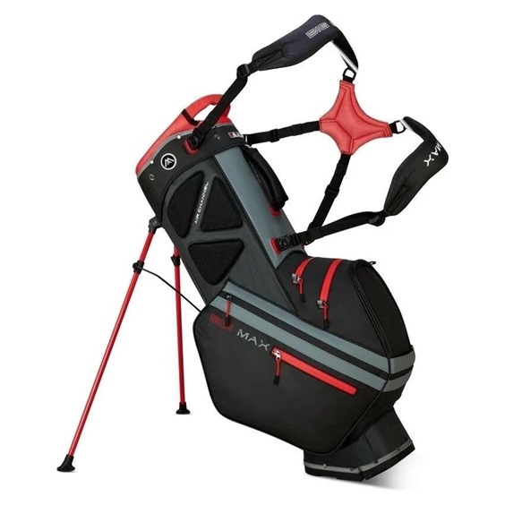 Big Max Dri Lite Hybrid Tour 2 stand bag, schwarz/grau/rot