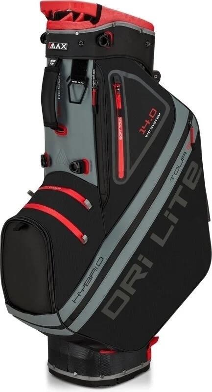 Big Max Dri Lite Hybrid Tour 2 stand bag, schwarz/grau/rot