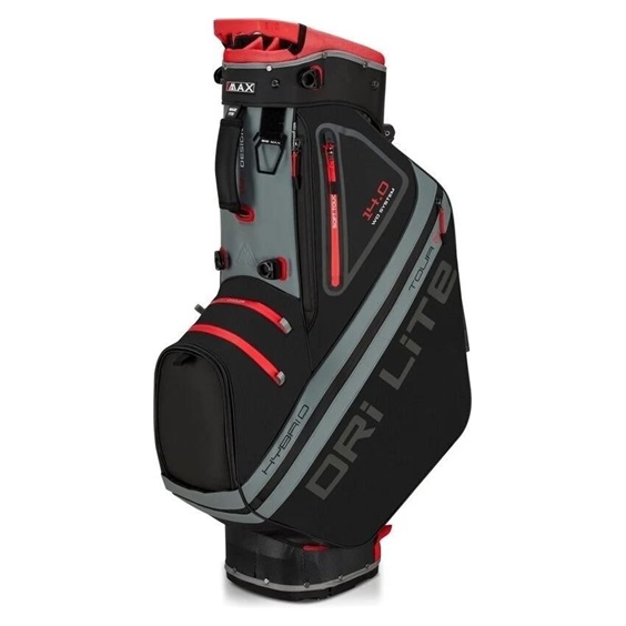 Big Max Dri Lite Hybrid Tour 2 stand bag, schwarz/grau/rot