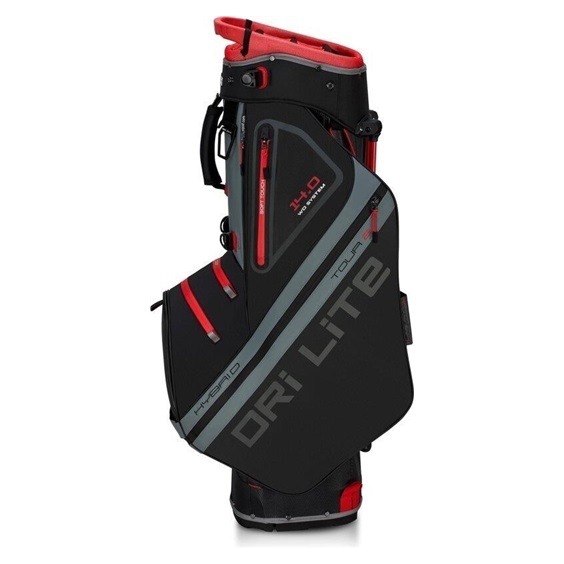 Big Max Dri Lite Hybrid Tour 2 stand bag, schwarz/grau/rot