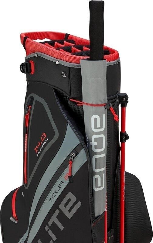 Big Max Dri Lite Hybrid Tour 2 stand bag, schwarz/grau/rot