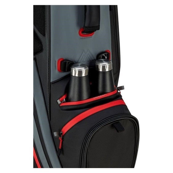 Big Max Dri Lite Hybrid Tour 2 stand bag, schwarz/grau/rot