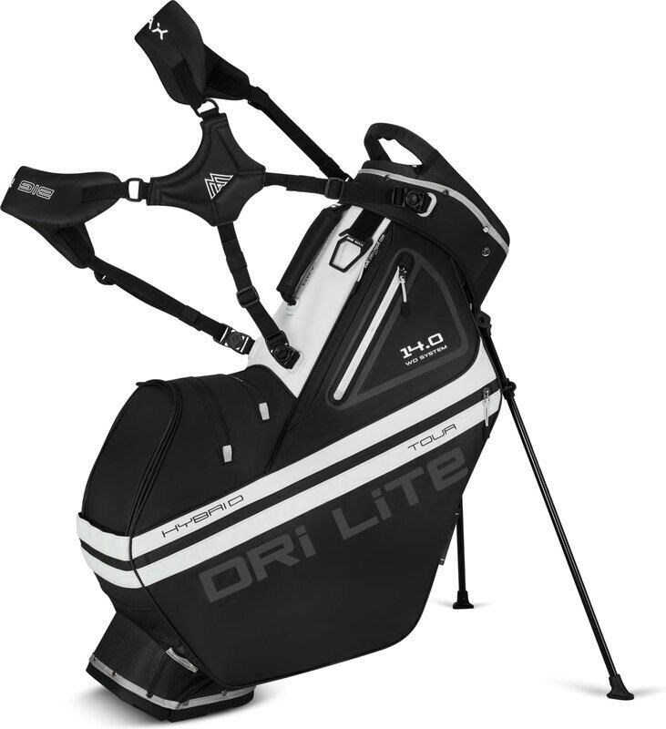 Big Max Dri Lite Hybrid Tour 2 stand bag, schwarz/weiss