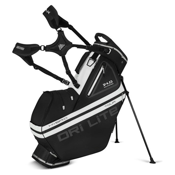 Big Max Dri Lite Hybrid Tour 2 stand bag, schwarz/weiss