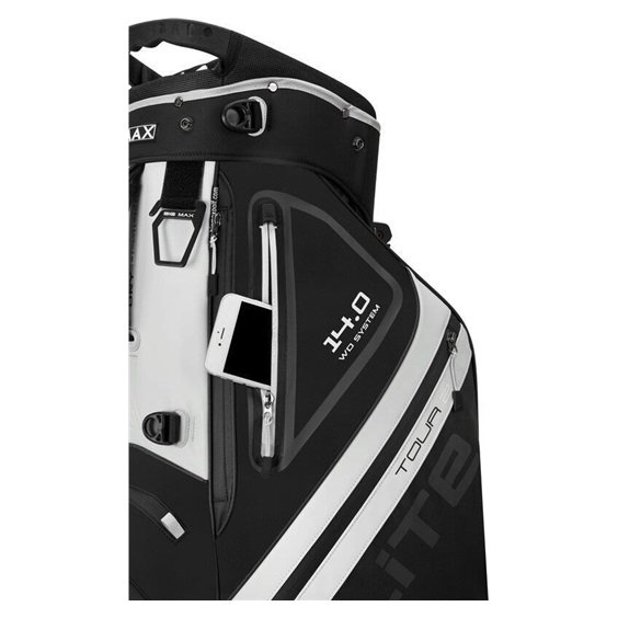 Big Max Dri Lite Hybrid Tour 2 stand bag, schwarz/weiss