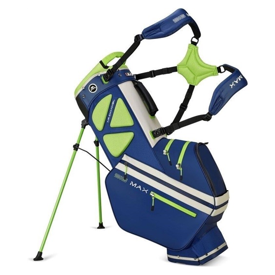 Big Max Dri Lite Hybrid Tour 2 stand bag, dunkelblau/limette