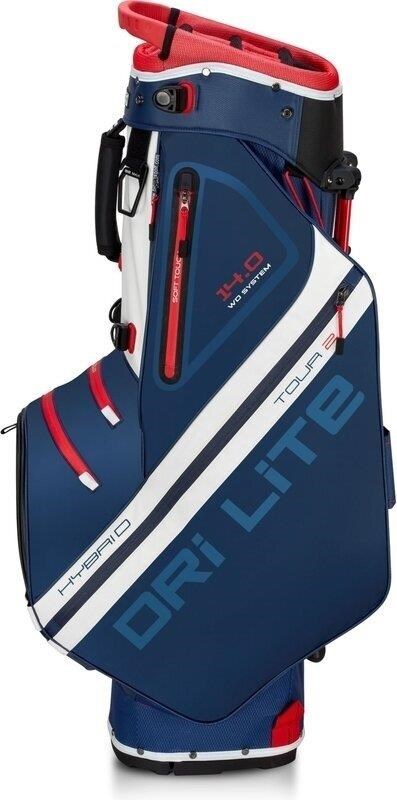 Big Max Dri Lite Hybrid Tour 2 stand bag, dunkelblau/rot/weiss