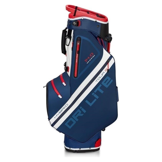 Big Max Dri Lite Hybrid Tour 2 stand bag, dunkelblau/rot/weiss
