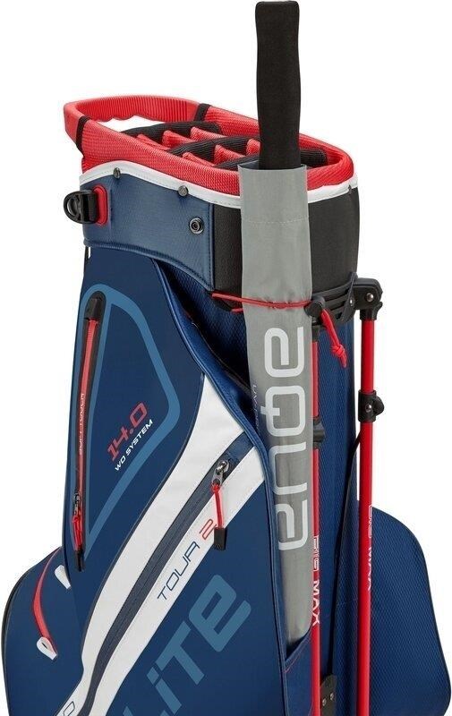 Big Max Dri Lite Hybrid Tour 2 stand bag, dunkelblau/rot/weiss