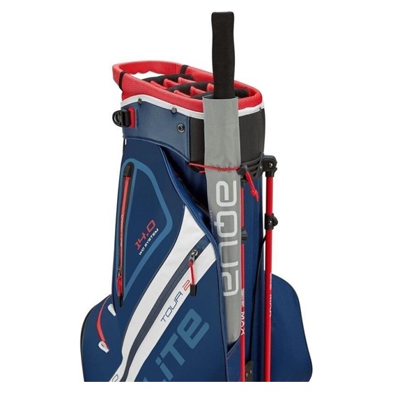 Big Max Dri Lite Hybrid Tour 2 stand bag, dunkelblau/rot/weiss