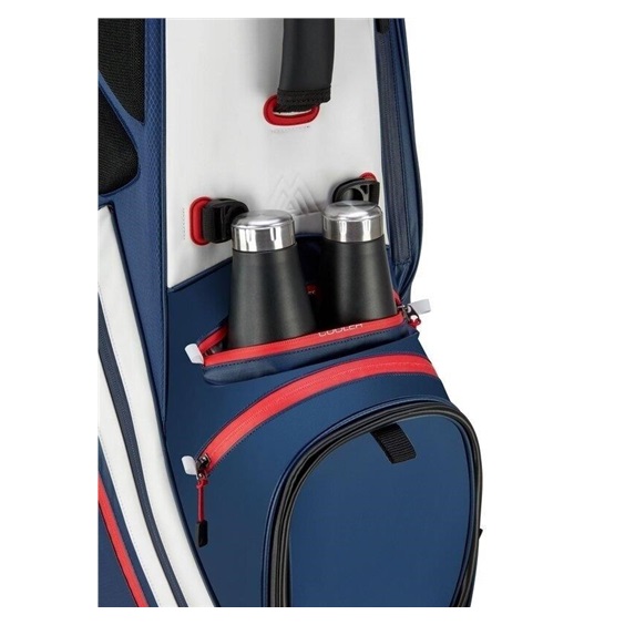 Big Max Dri Lite Hybrid Tour 2 stand bag, dunkelblau/rot/weiss
