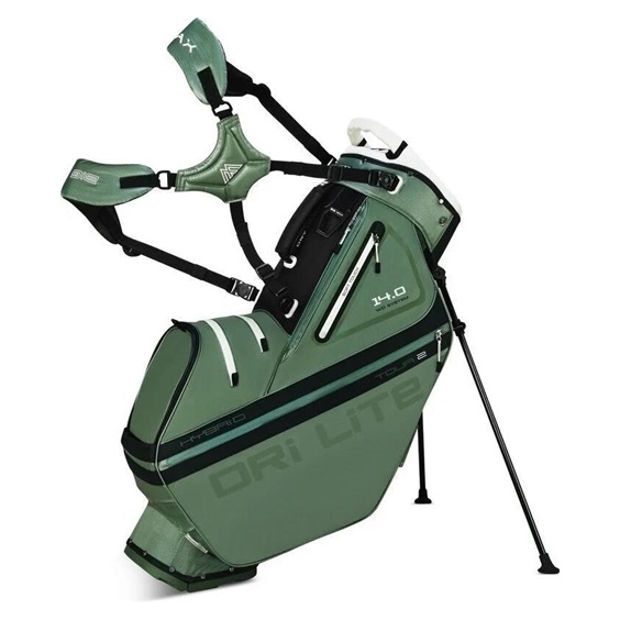 Big Max Dri Lite Hybrid Tour 2 stand bag, grün/schwarz
