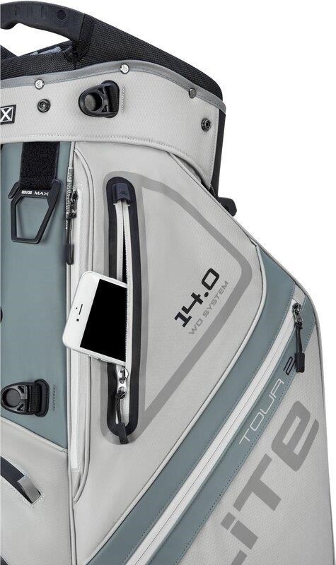 Big Max Dri Lite Hybrid Tour 2 stand bag, silber/grau