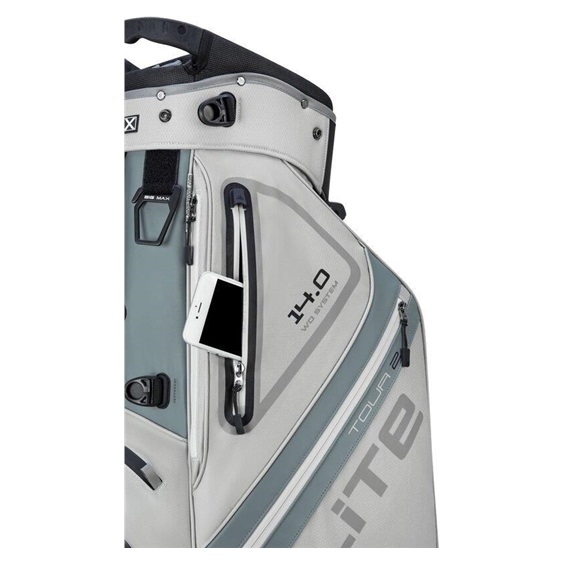 Big Max Dri Lite Hybrid Tour 2 stand bag, silber/grau