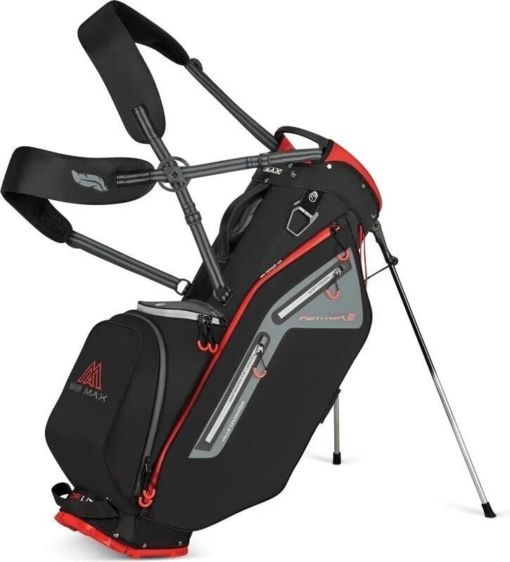 Big Max Dri Lite Feather 2 Standbag, schwarz/rot