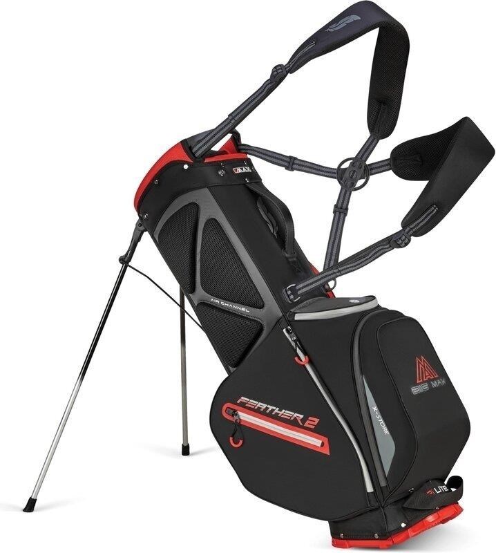 Big Max Dri Lite Feather 2 Standbag, schwarz/rot