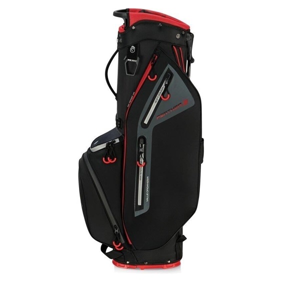 Big Max Dri Lite Feather 2 Standbag, schwarz/rot