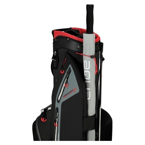 Big Max Dri Lite Feather 2 Standbag, schwarz/rot