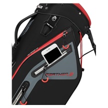 Big Max Dri Lite Feather 2 Standbag, schwarz/rot
